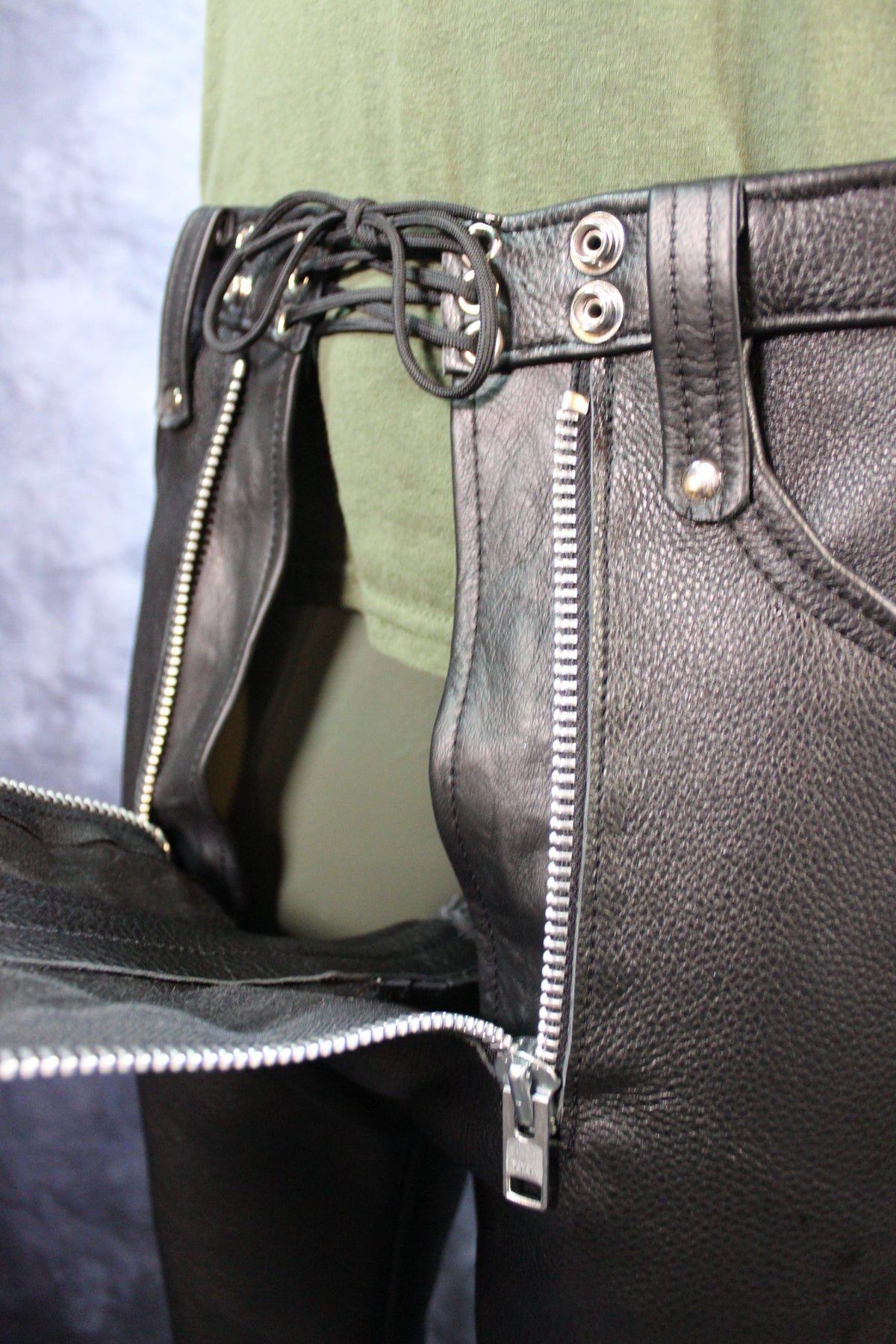 Front Access Leather Pants - view 33