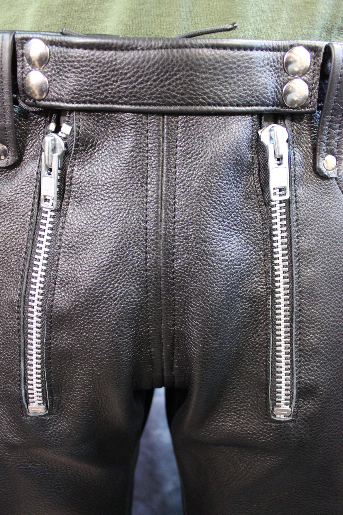 Front Access Leather Pants - view 38