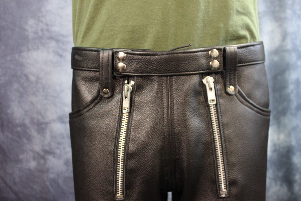 Front Access Leather Pants - view 41