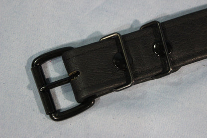 Classic Black Soft Strapping Buckled Leather Armbands - view 3