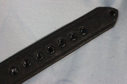 Classic Black Soft Strapping Buckled Leather Armbands - view 4