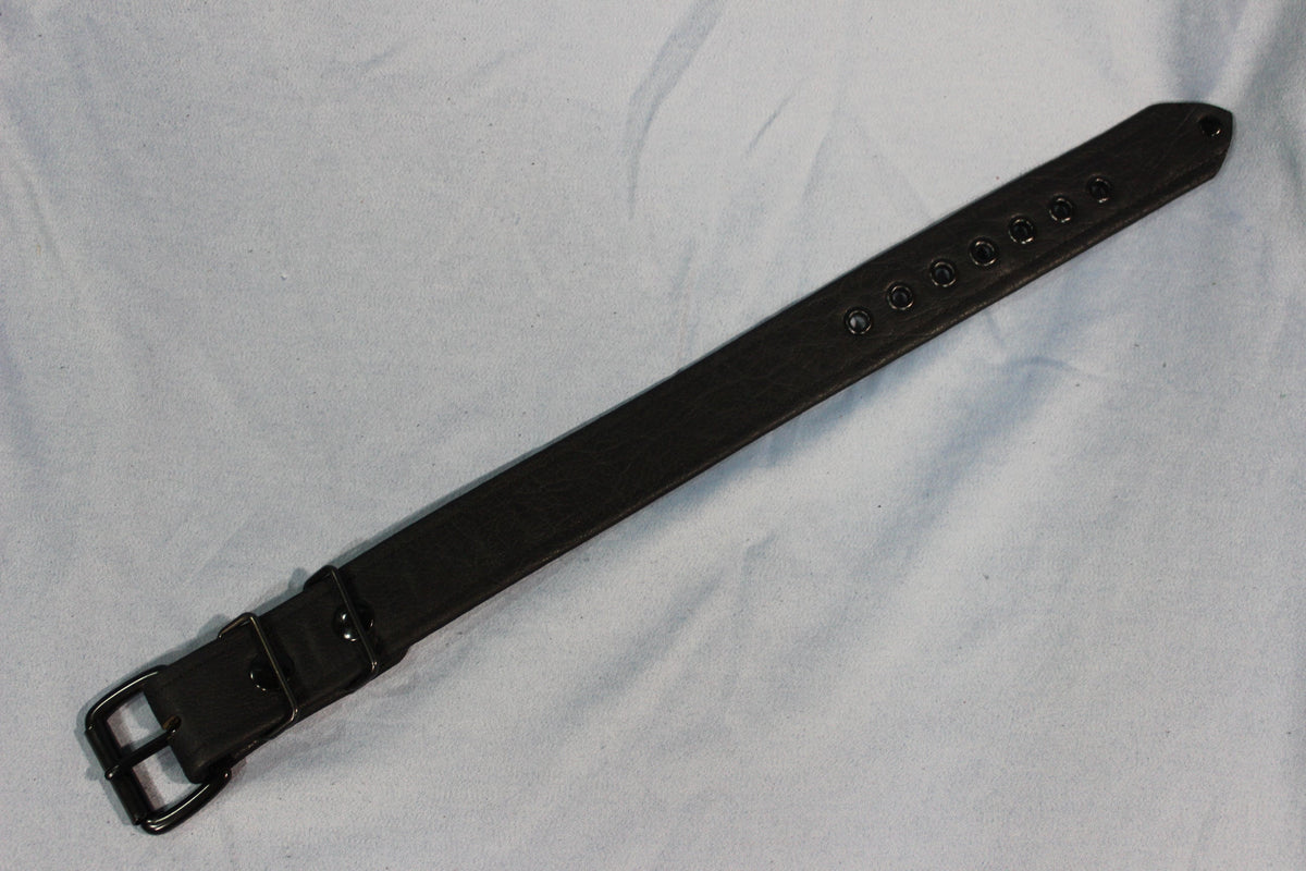Classic Black Soft Strapping Buckled Leather Armbands - view 2