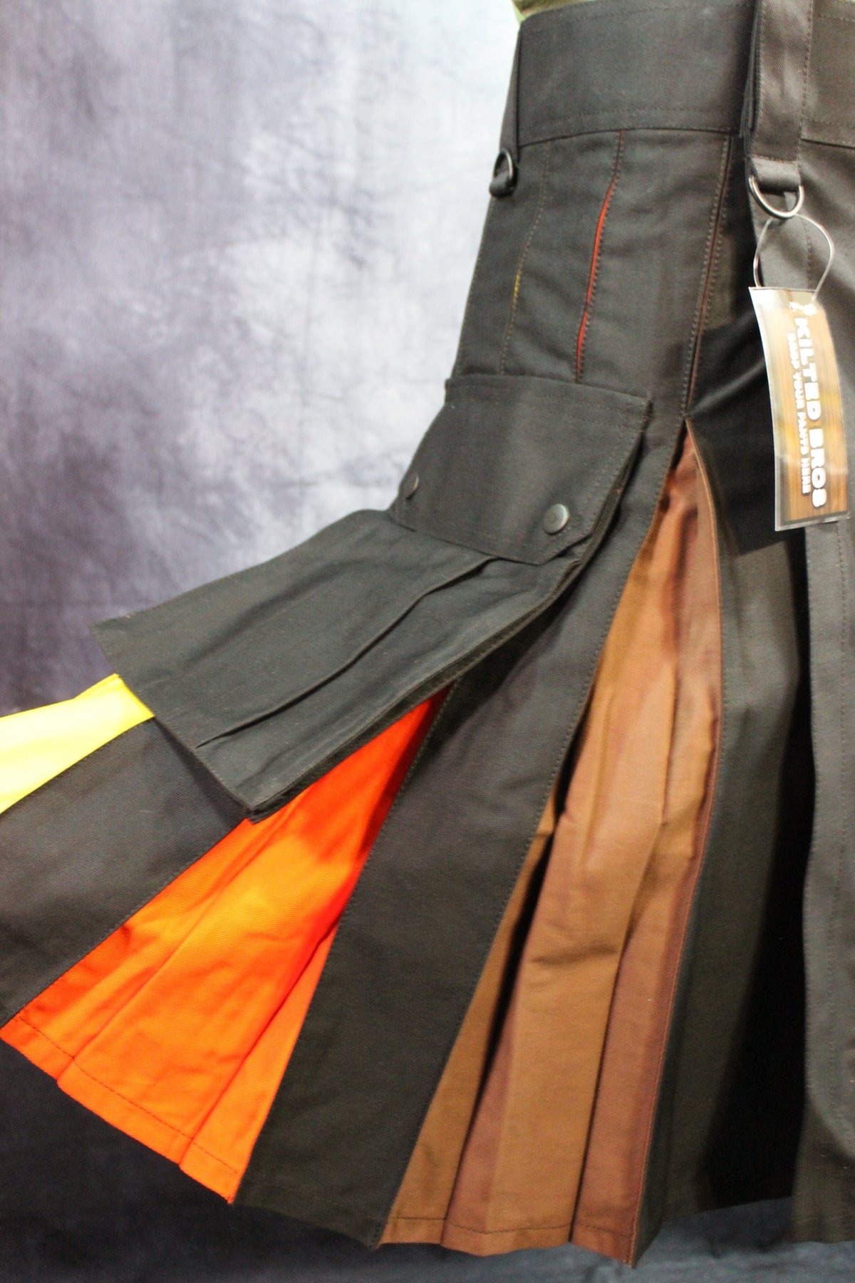 Bear Flag Pleats Utility Kilt by Kilted Bros - view 4
