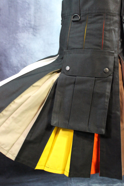 Bear Flag Pleats Utility Kilt by Kilted Bros - view 5