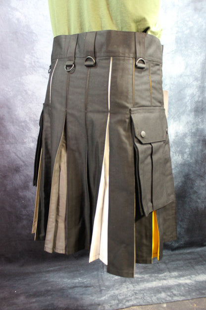 Bear Flag Pleats Utility Kilt by Kilted Bros - view 10