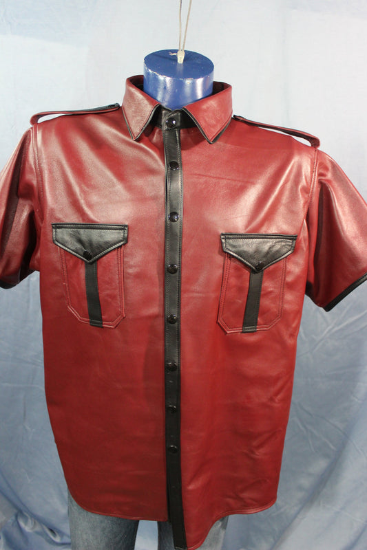 Sir Tom Matt's Collection - Leather Dress Shirt - view 2