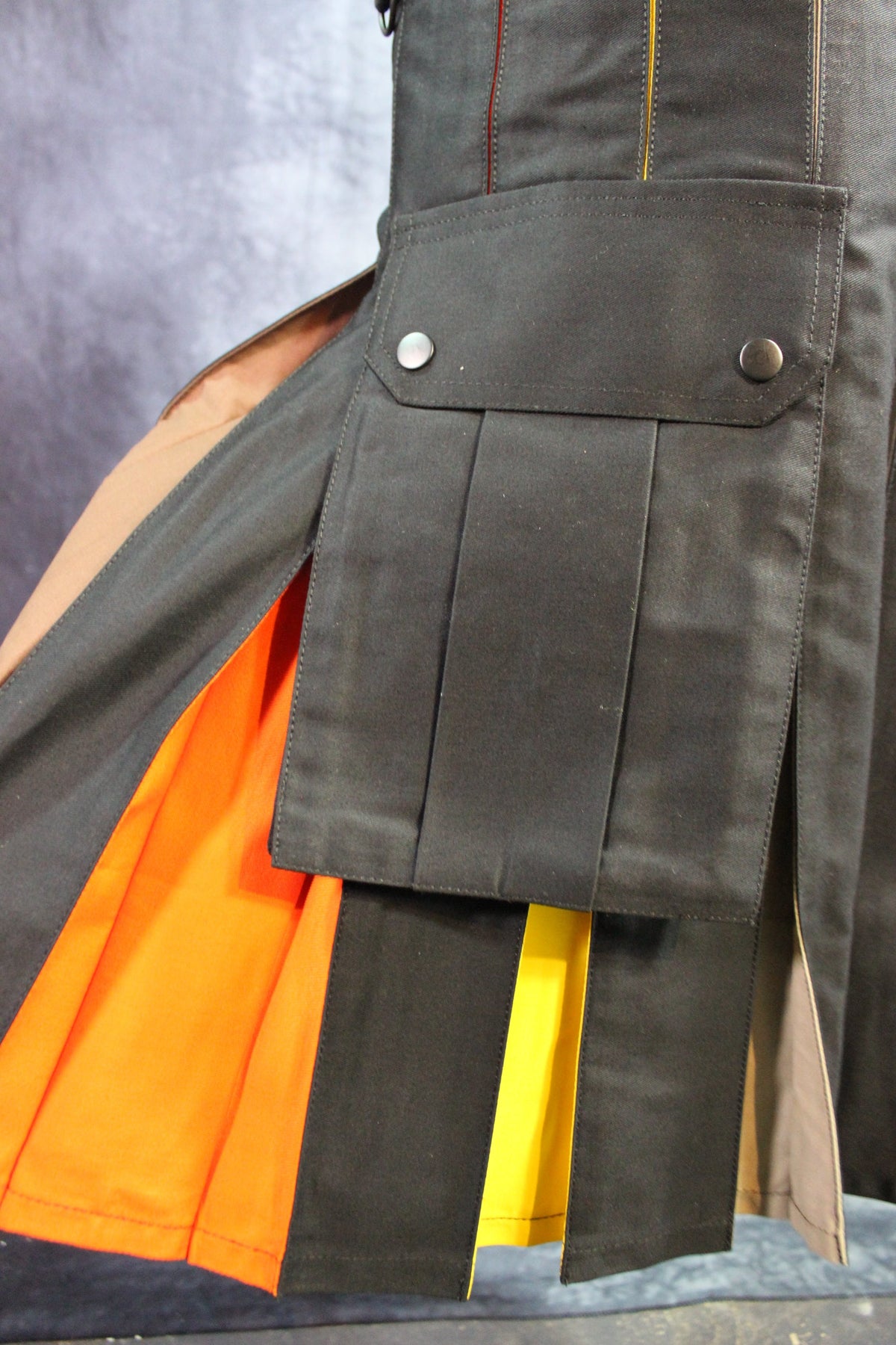 Bear Flag Pleats Utility Kilt by Kilted Bros - view 11