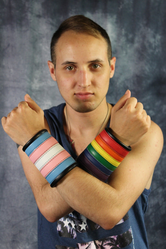 Pride Bracers - front view