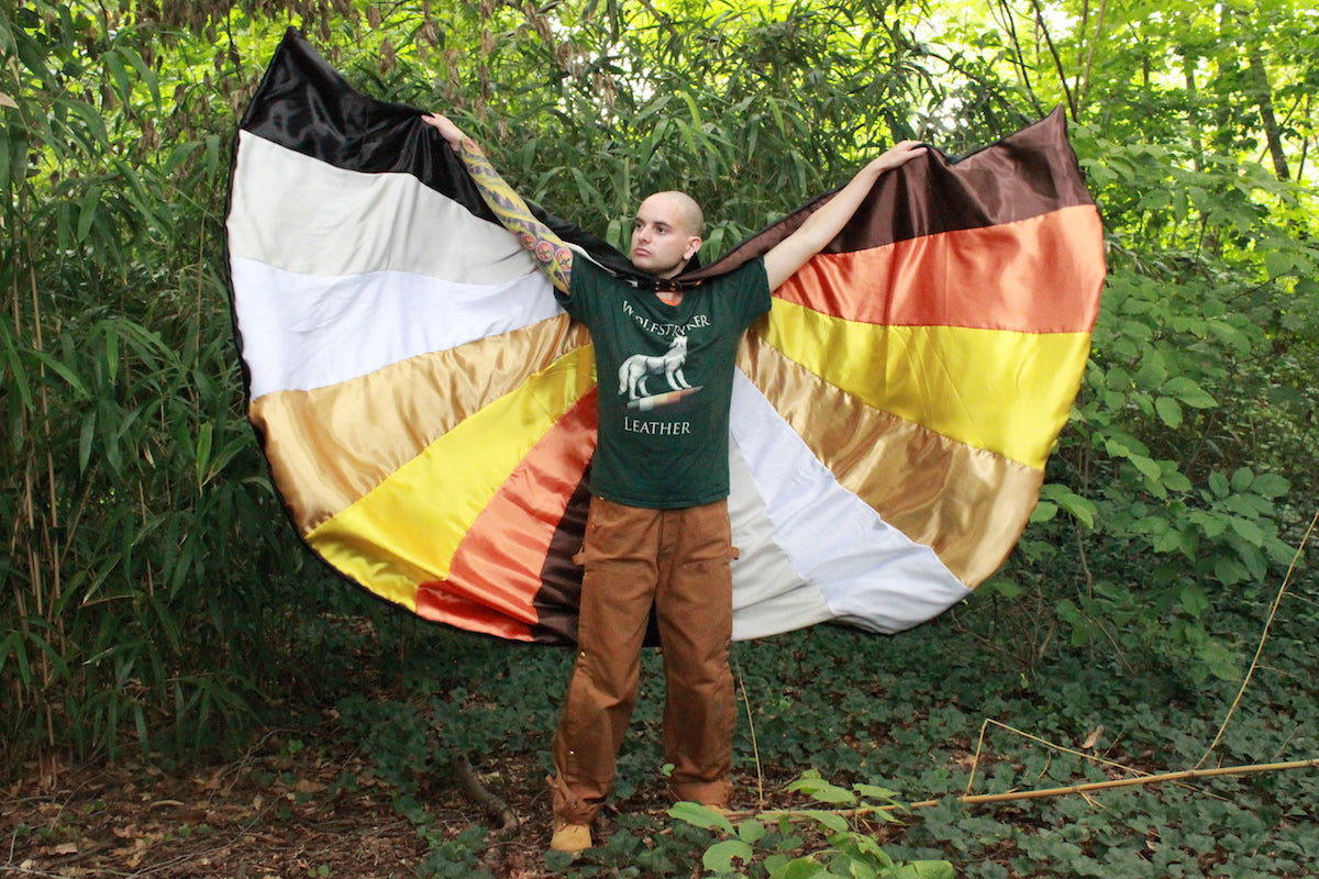 Bear Pride Flag Satin Cape - view 6