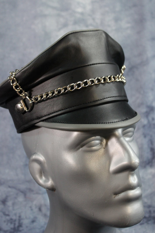 Leather Muir Cap - front view