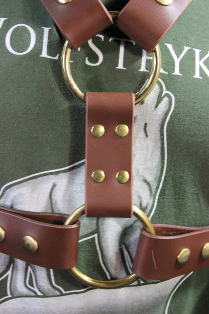 Classic Latigo Extended X Harness with Snaps - view 4
