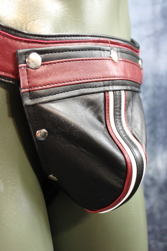Tri-Color Jock with Interchangable Codpiece - front view