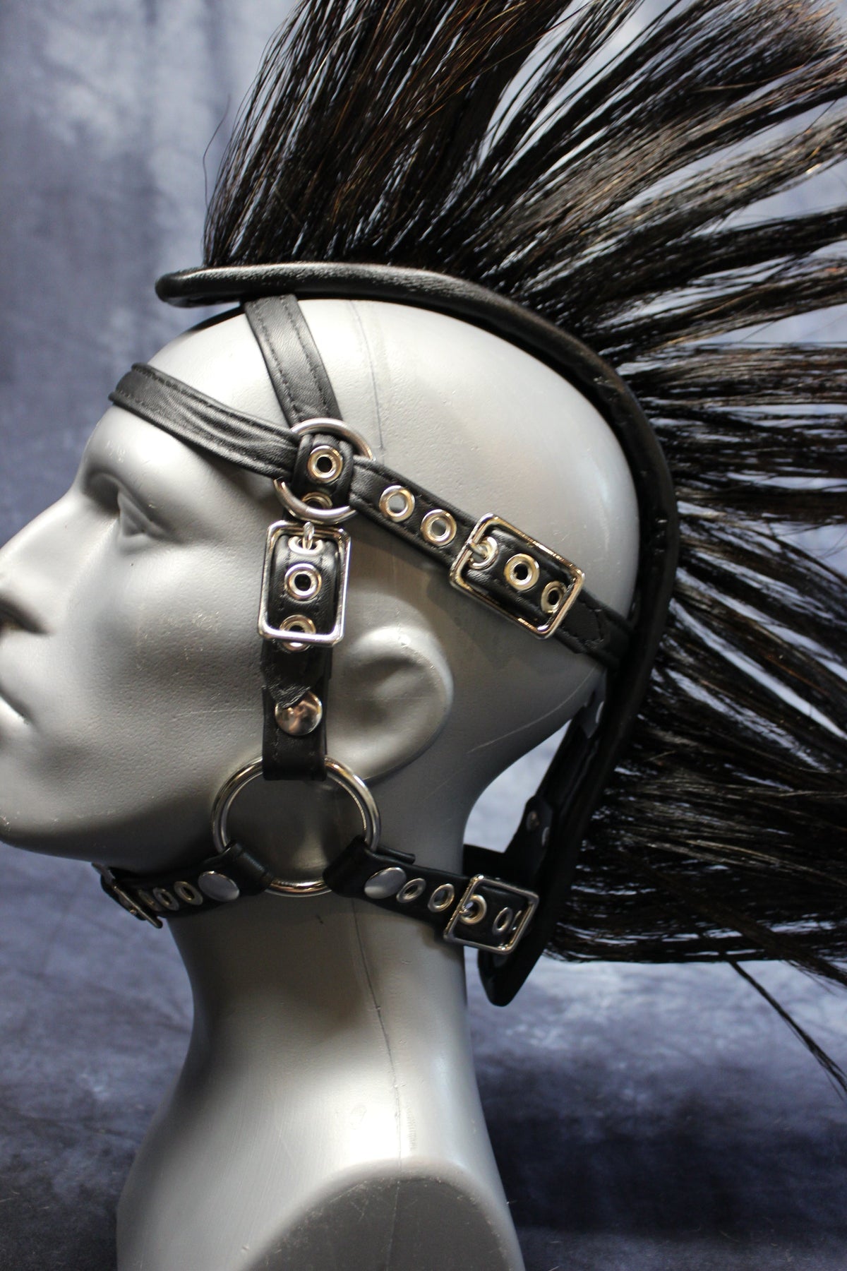 Pony Play Bridle with Mane - front view