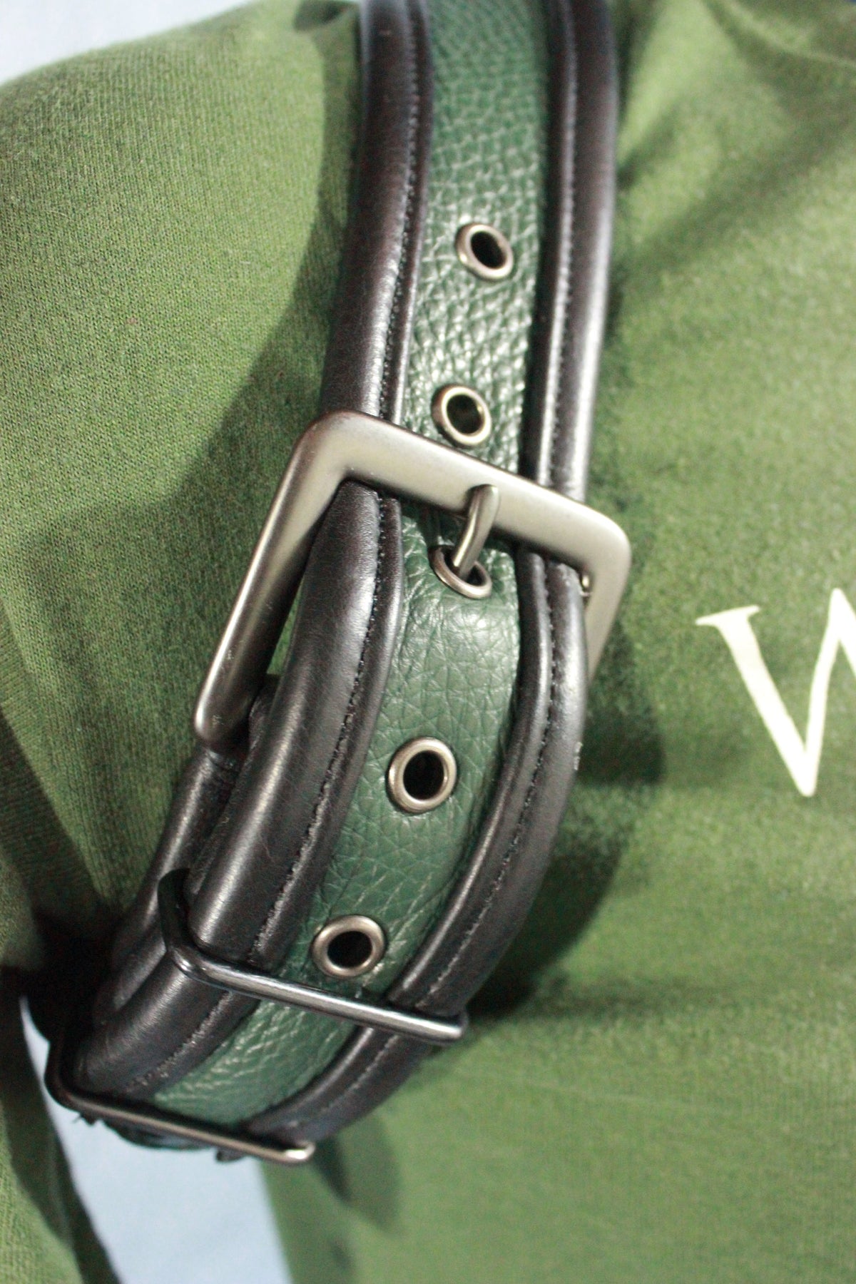 Green Half-Harness with Black Edging - view 2