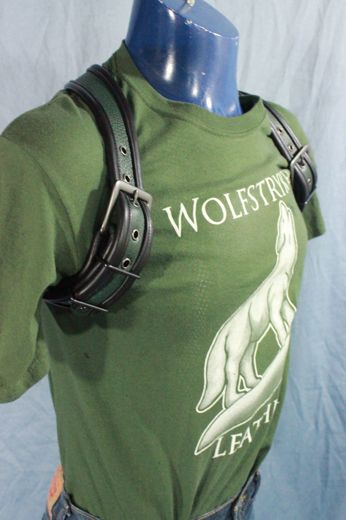 Green Half-Harness with Black Edging - view 3