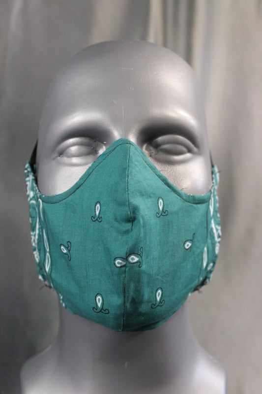 100% Cotton Bandana Facemask with Filter Pouch - view 2