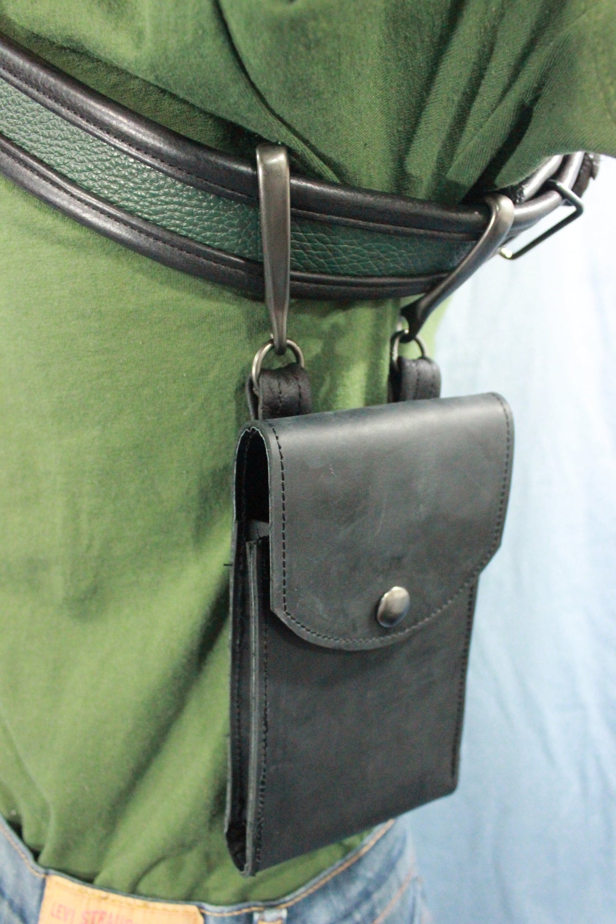 Leather Cell Phone Case with Hooks - view 5