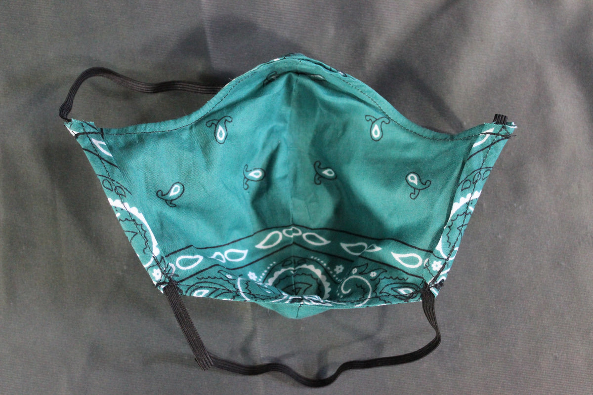 100% Cotton Bandana Facemask with Filter Pouch - view 9