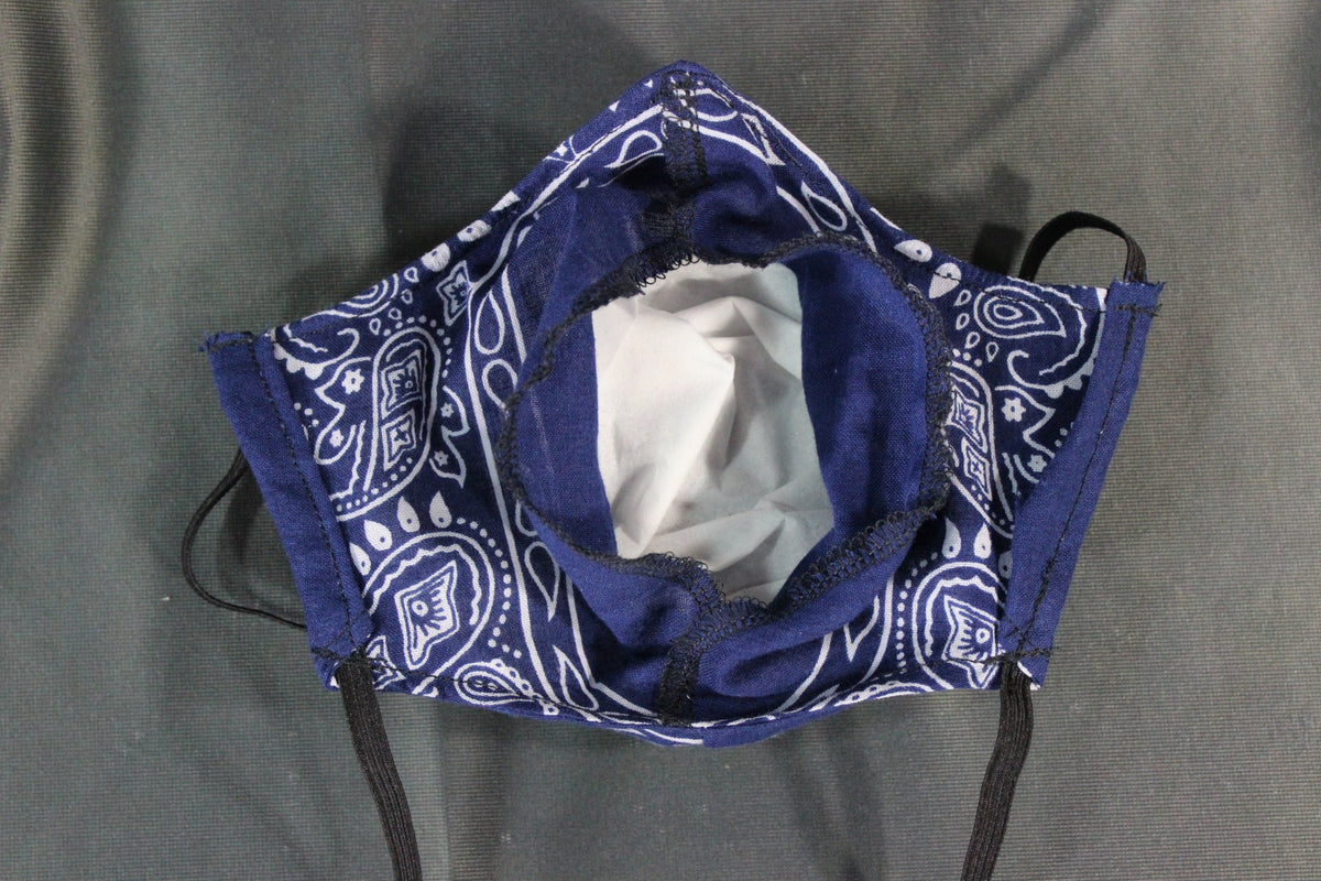 100% Cotton Bandana Facemask with Filter Pouch - view 6
