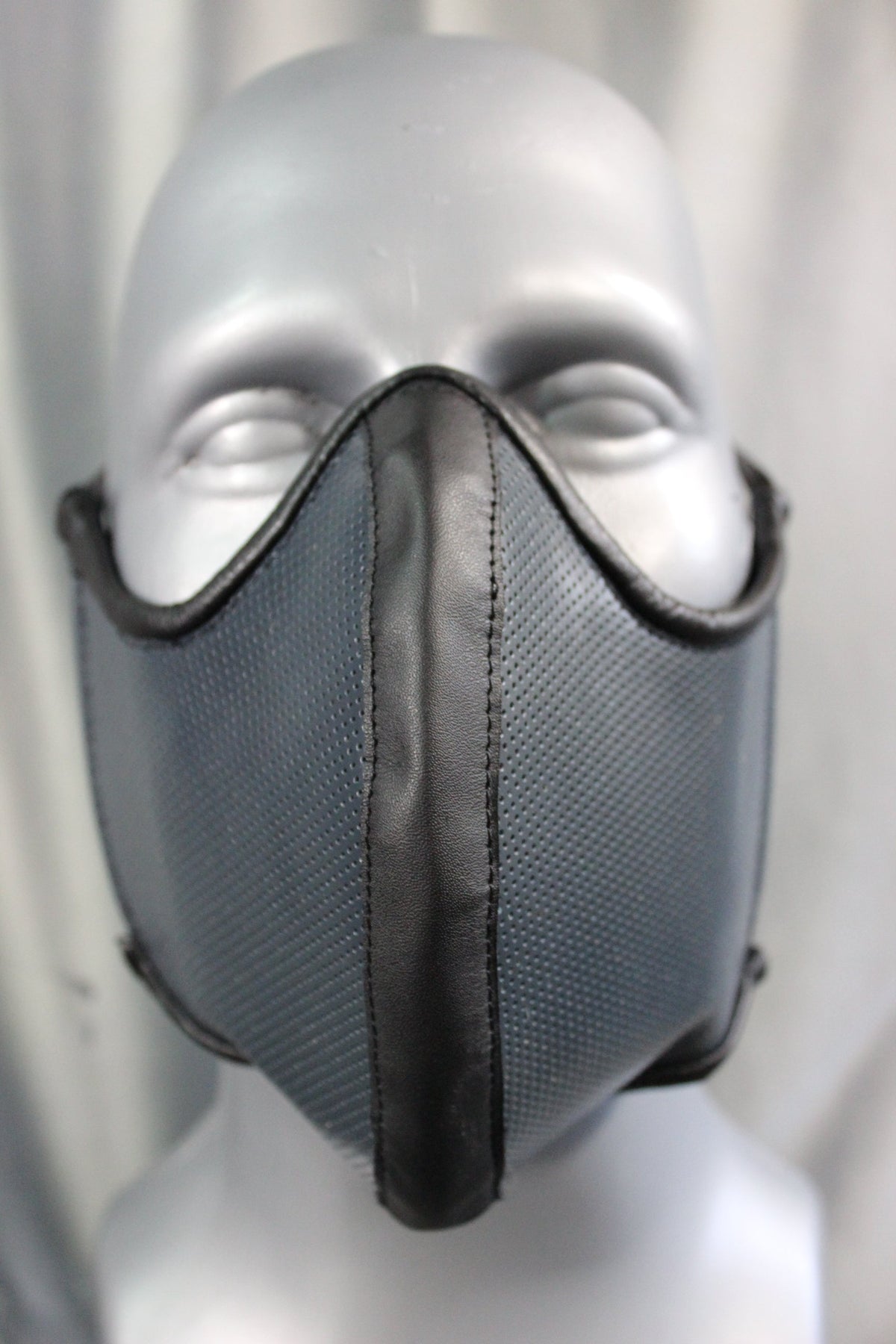 Perforated Leather Face Mask with Filter Pouch - view 14