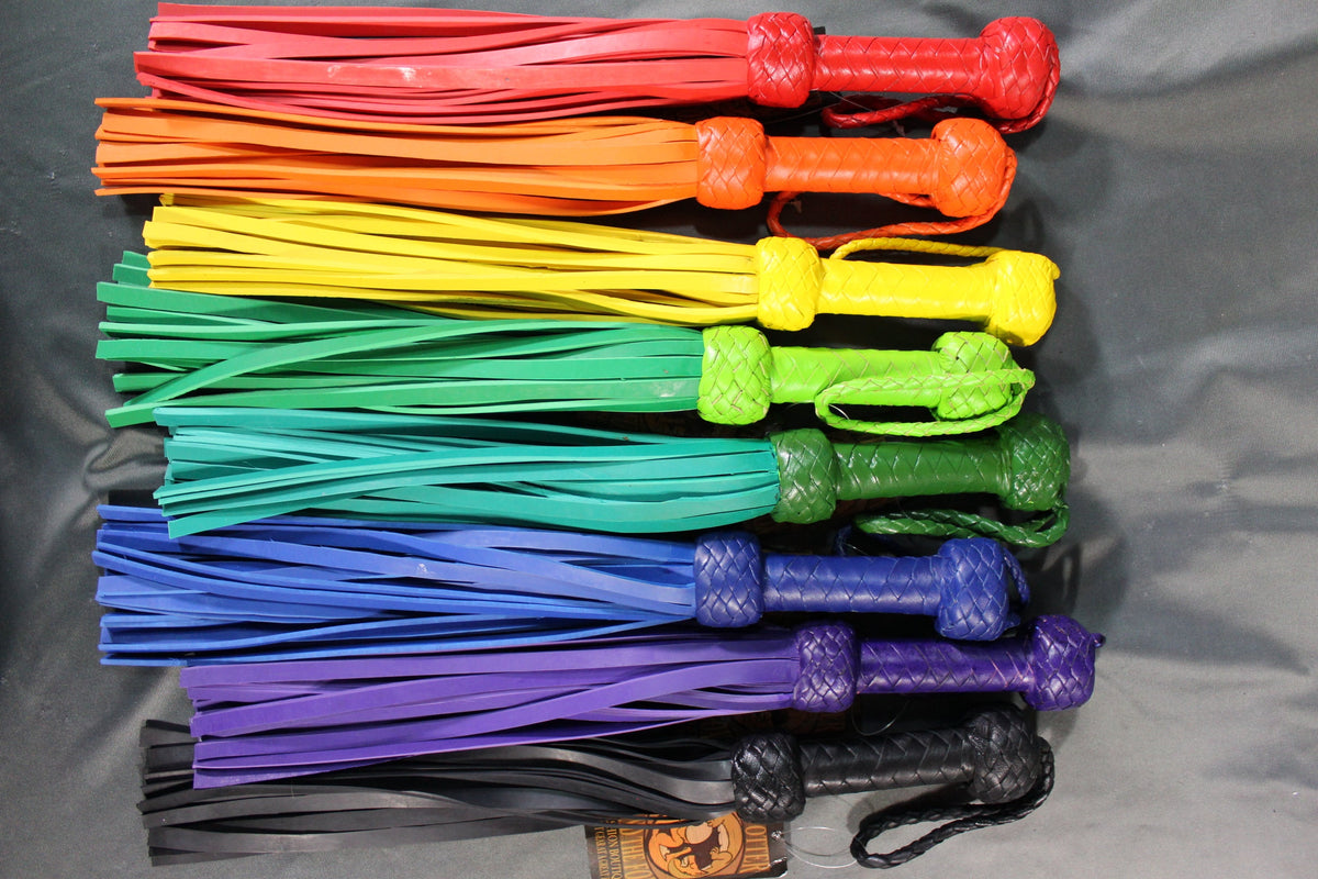 The Otter and The Fox's New MINI Rubber Floggers - front view