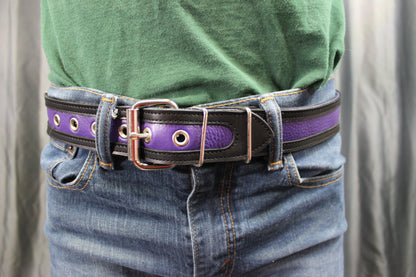 Two Tone Latigo Belts - front view