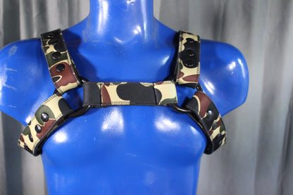 Pupskinz Camo Neoprene Bulldog Harness - view 2
