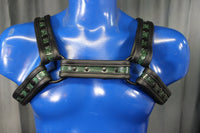 Snakeskin Bulldog Harness - front view