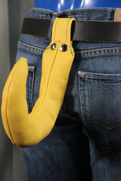 Leather Pup Tail - front view