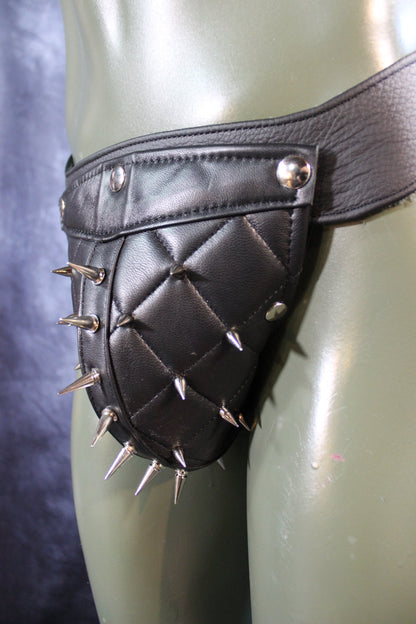 Spiked Quilted Jockstrap - view 3