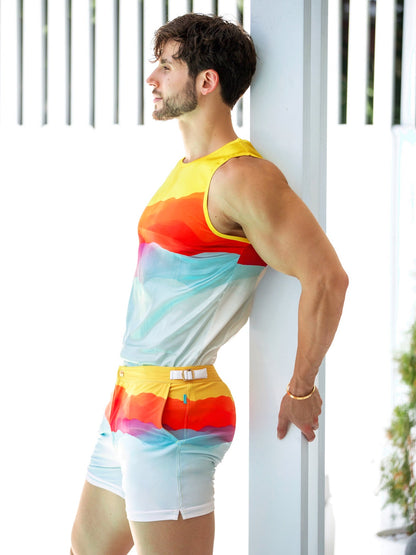 SUNSET IN COSTA BRAVA TANK TOP | MEN TANK TOP | KBAYO | OUTFAIR | OUTFAIR