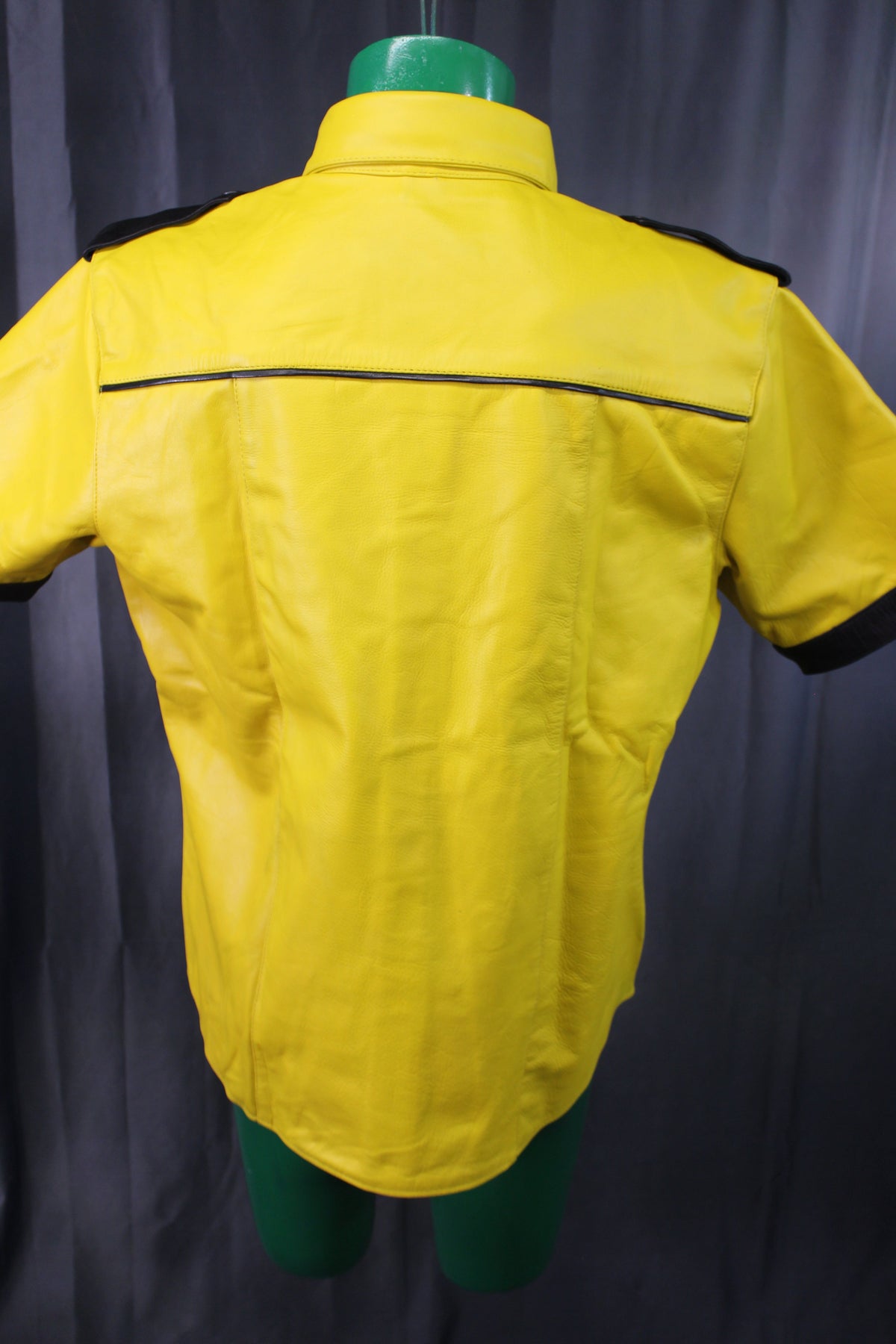 OnF Leather Shirts in Yellow with Black Highlights - view 5