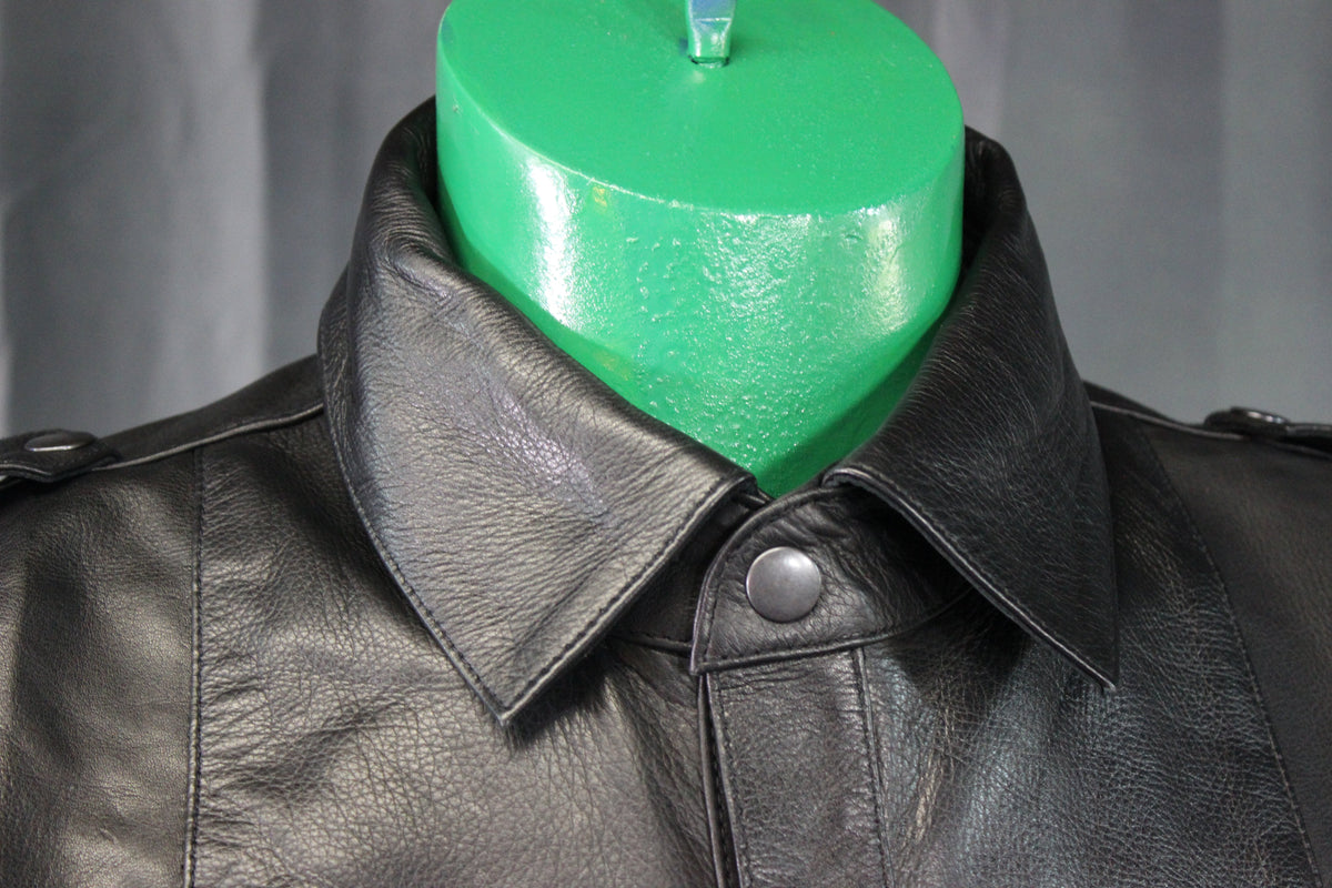OnF Leather Shirts in Classic Black - view 4