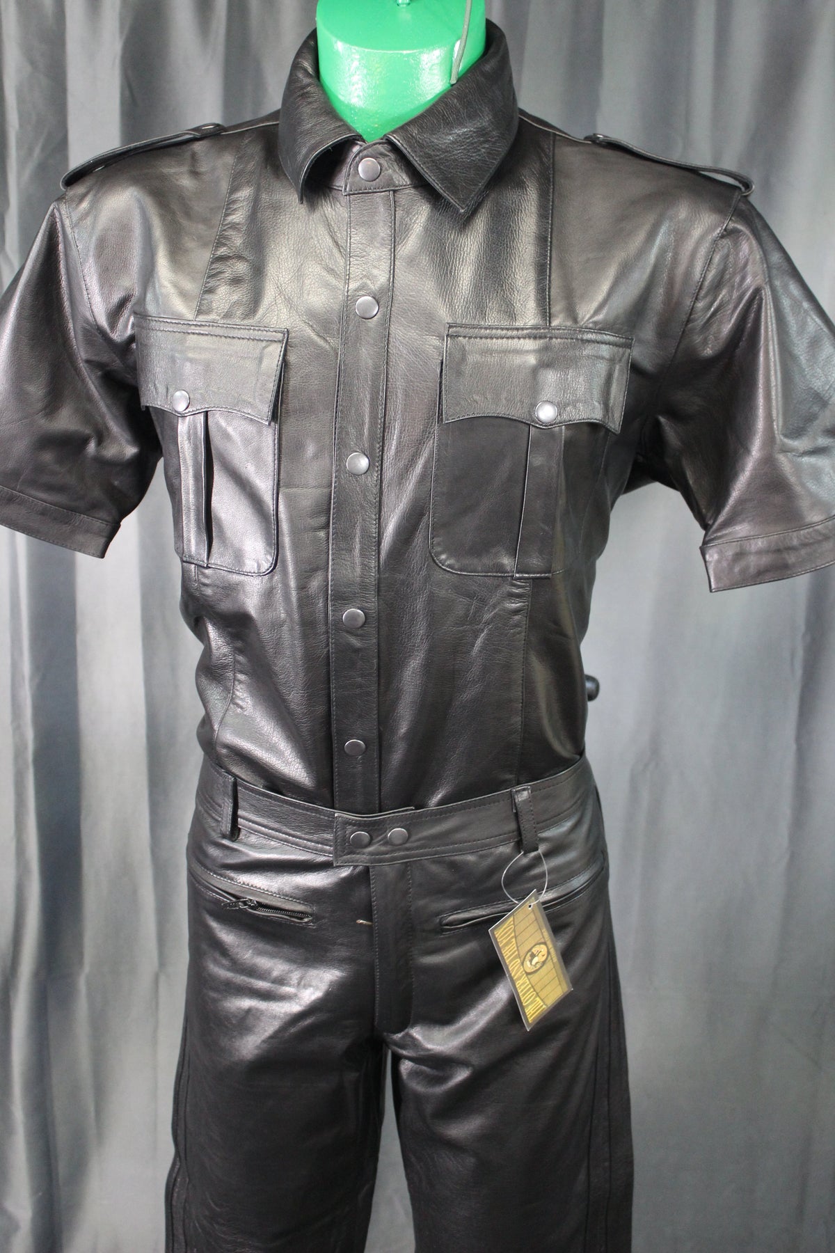 OnF Leather Shirts in Classic Black - view 5