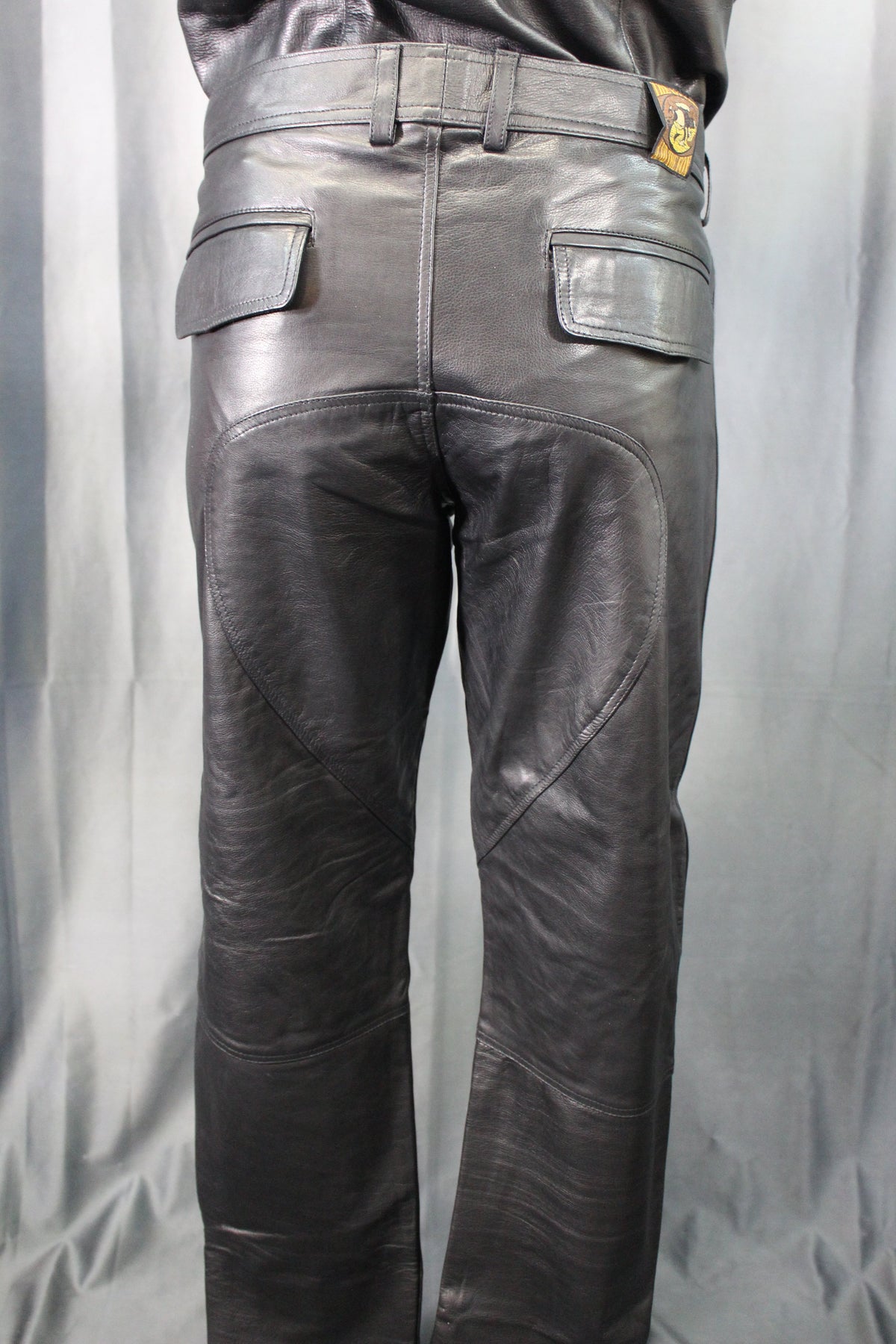 OnF Leather Formal Pants in Black - view 7