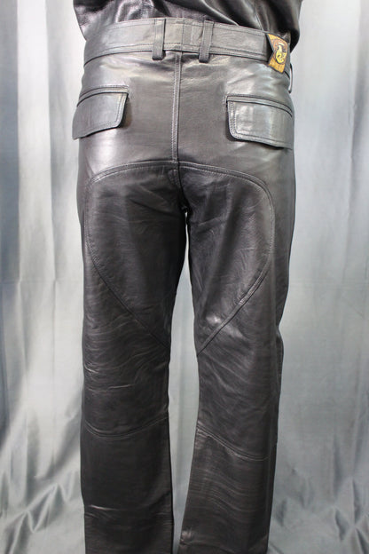 OnF Leather Formal Pants in Black - view 7