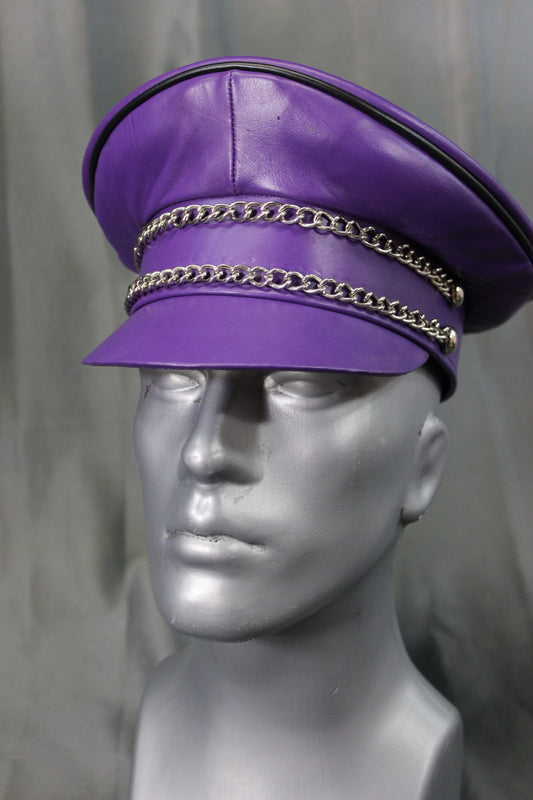 OnF Muir Cap in Purple with Black Trim - front view