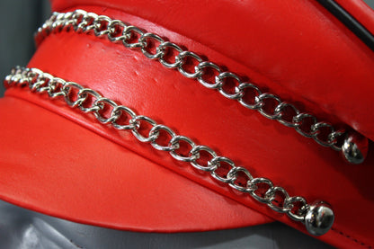 OnF Muir Cap in Red with Black Trim - view 2