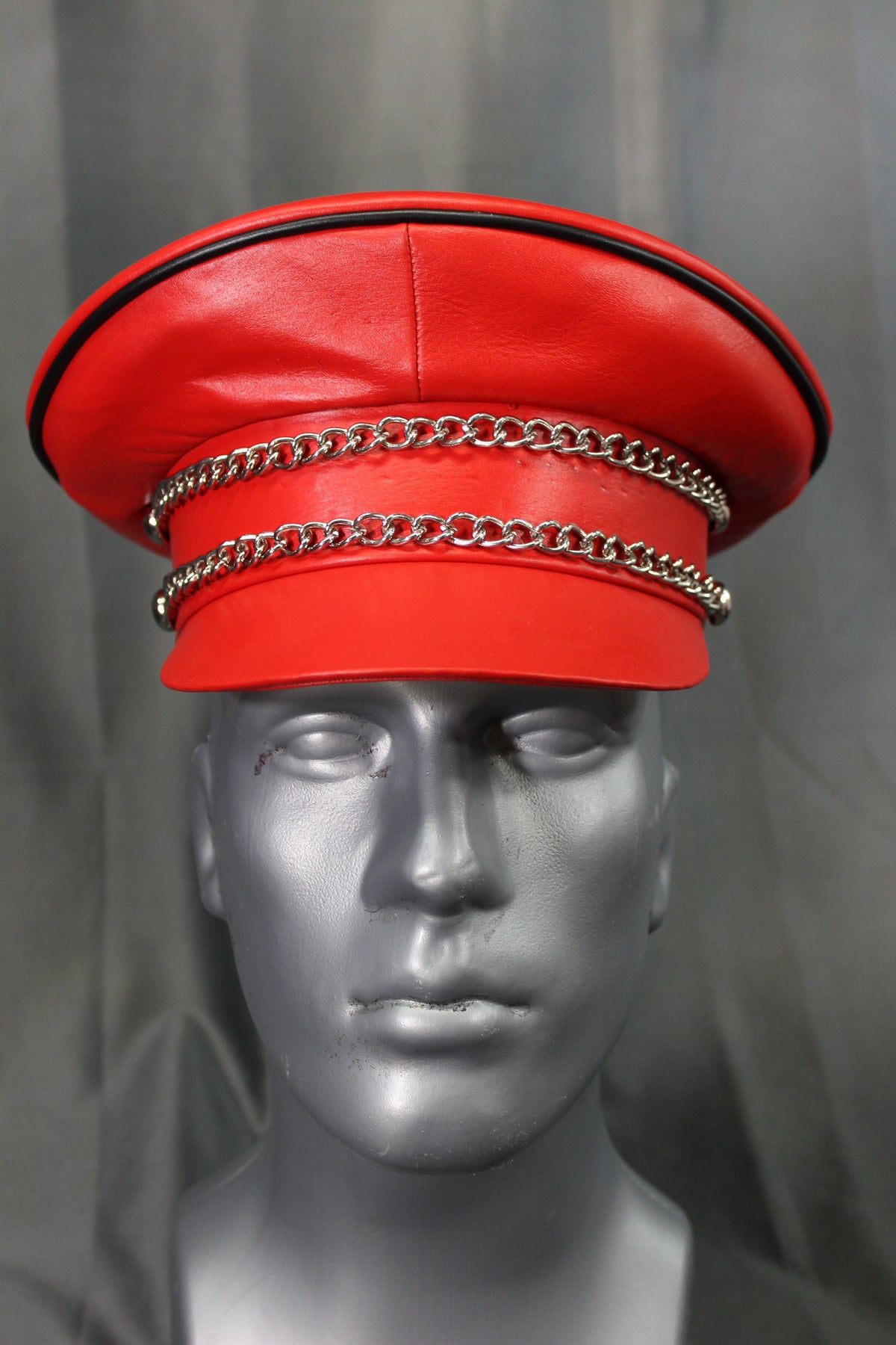 OnF Muir Cap in Red with Black Trim - view 3