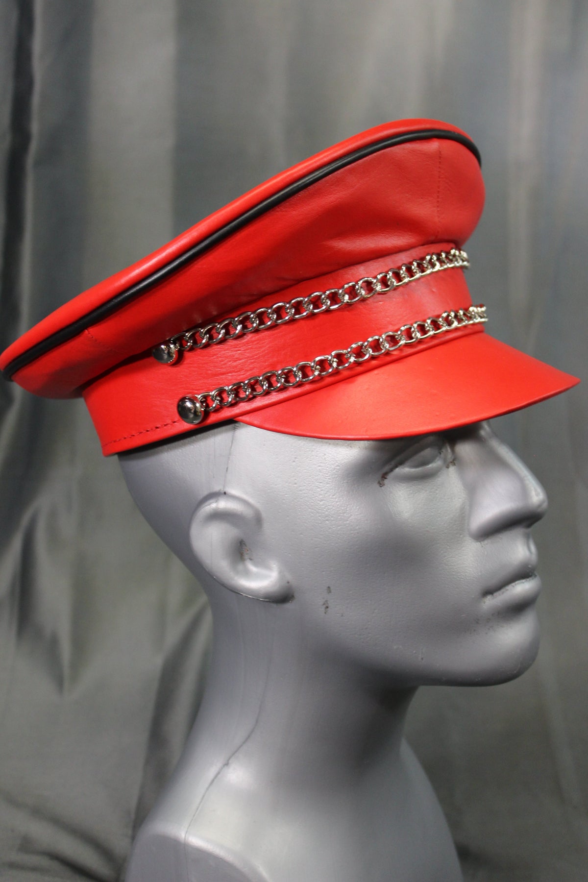 OnF Muir Cap in Red with Black Trim - view 4