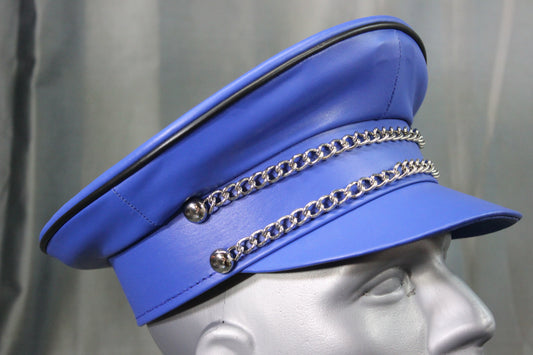OnF Muir Cap in Blue with Black Trim - front view