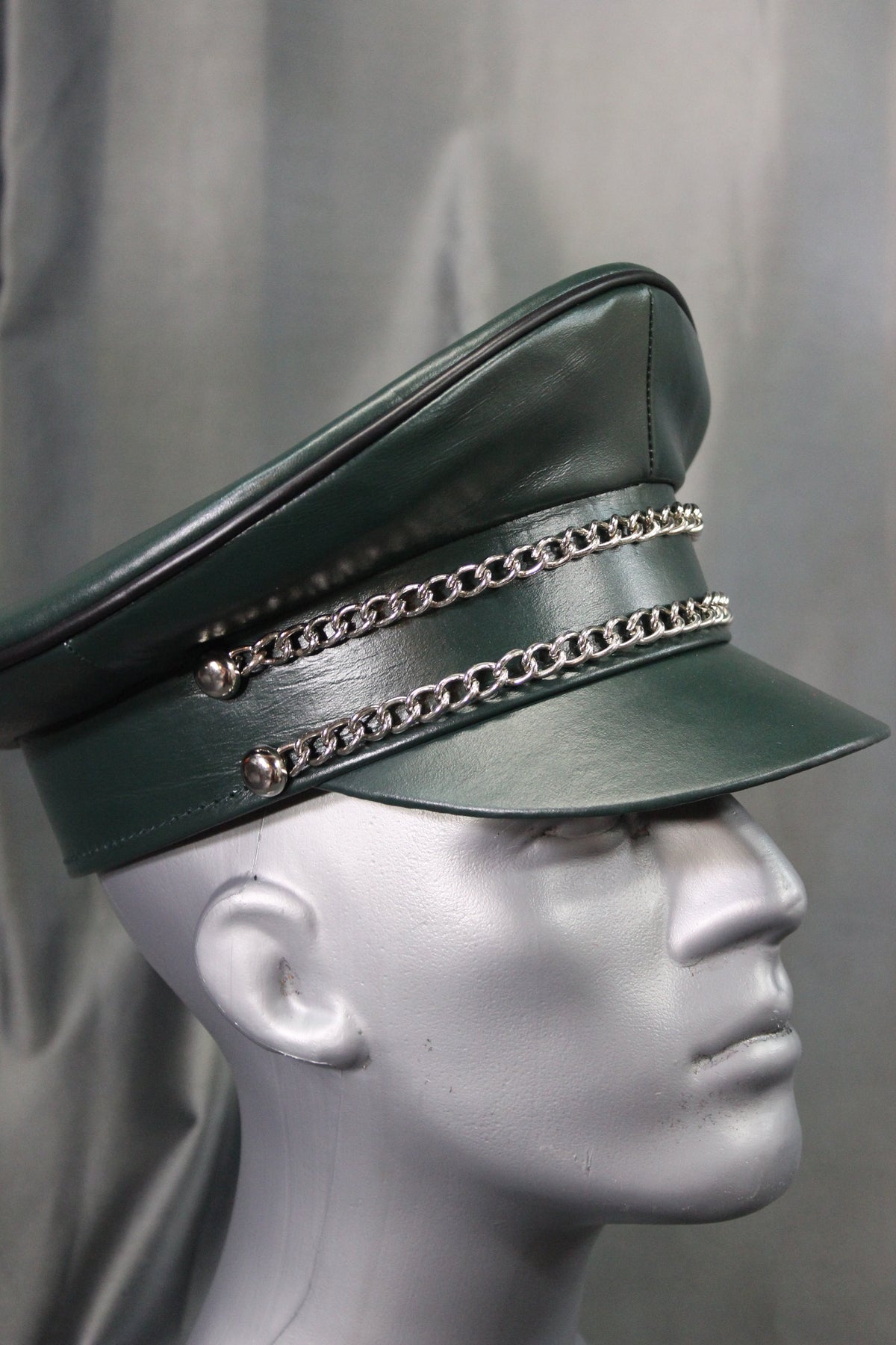 OnF Muir Cap in Hunter Green with Black Trim - view 3