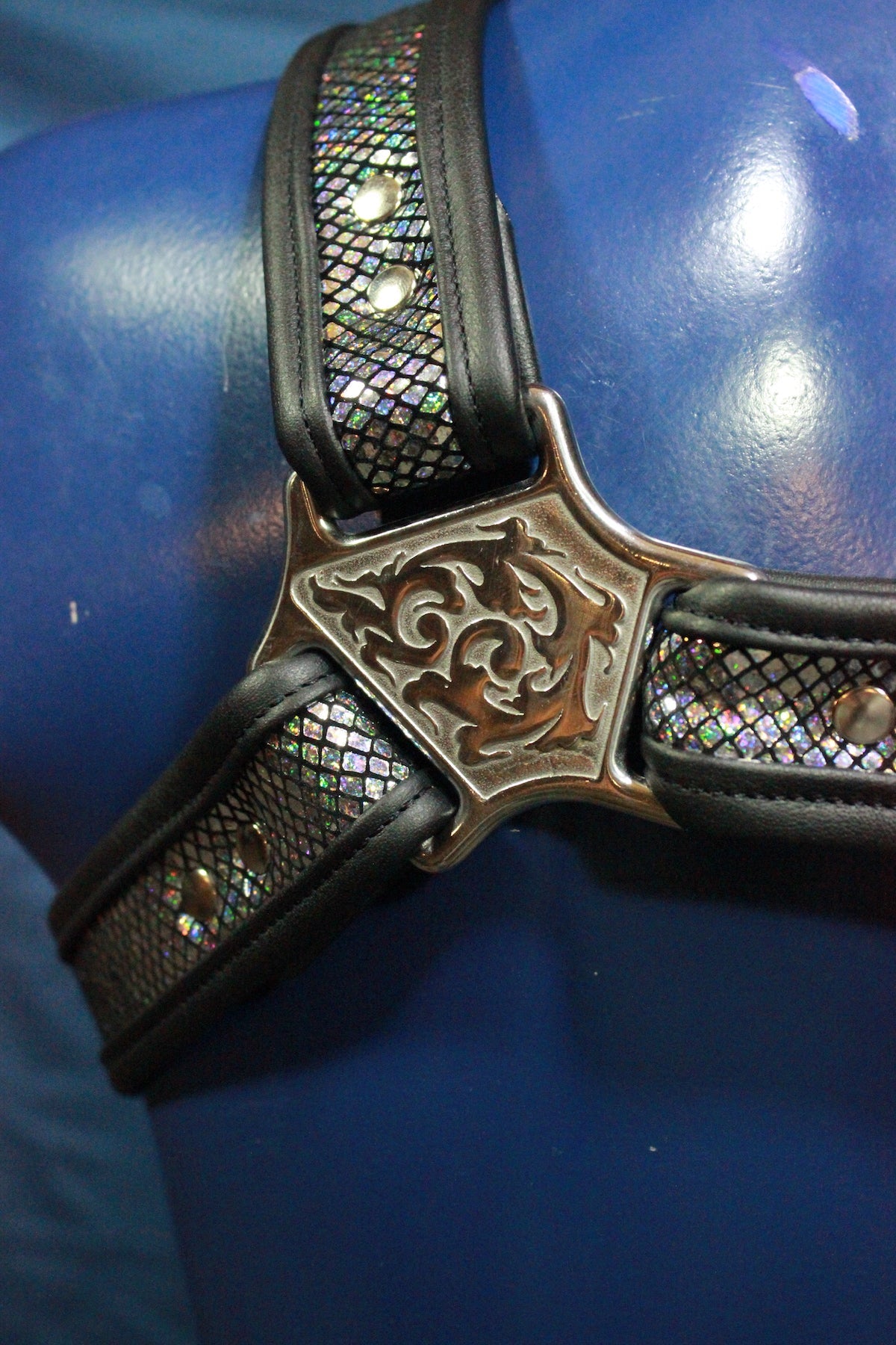 Holographic Tribal Bulldog Harness - view 9
