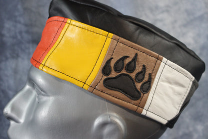 Bear Pride Leather Garrison Cap - view 5