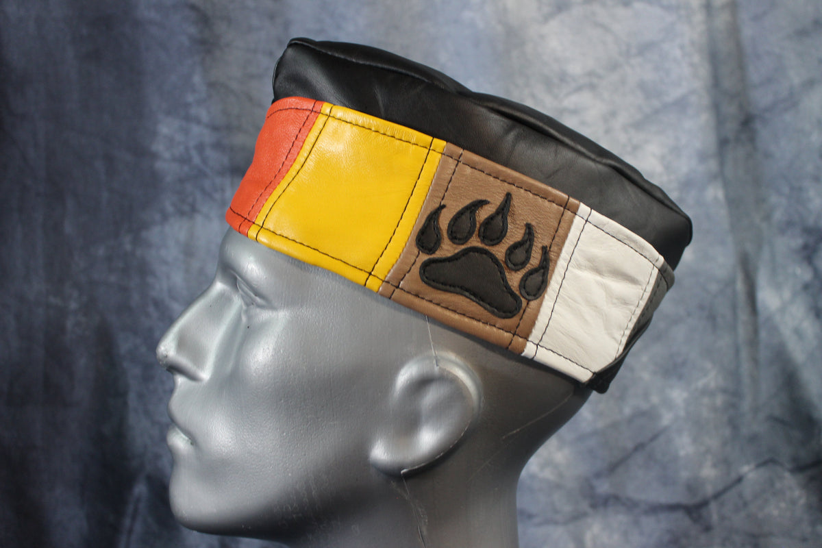 Bear Pride Leather Garrison Cap - view 6