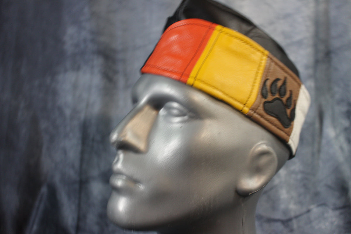 Bear Pride Leather Garrison Cap - view 4