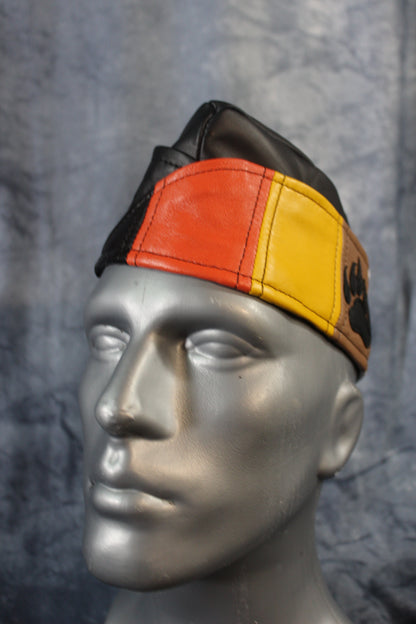 Bear Pride Leather Garrison Cap - view 3