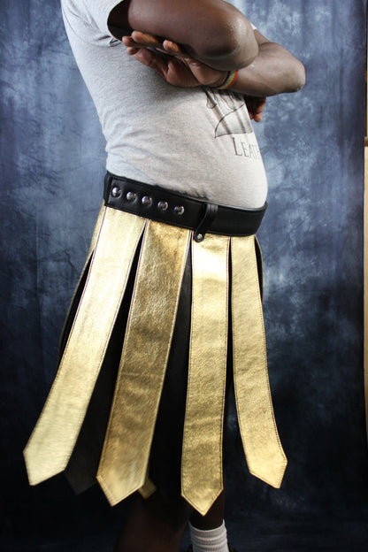 Leather Gladiator Kilt - view 3