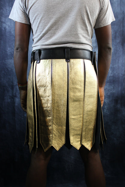 Leather Gladiator Kilt - view 11