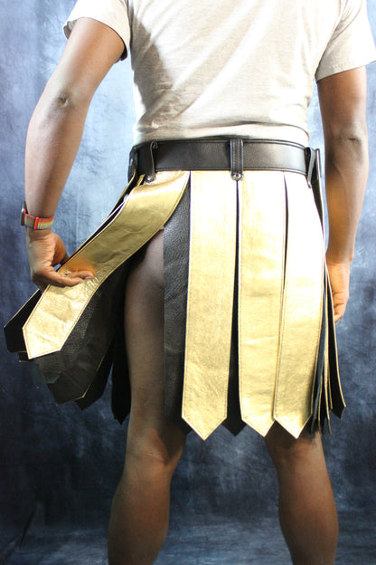 Leather Gladiator Kilt - view 7